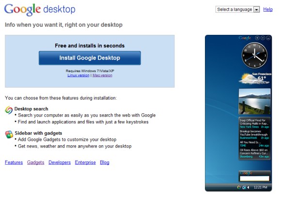 google desktop download